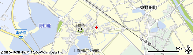 兵庫県加西市野田町129周辺の地図