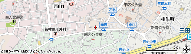 兵庫県三田市三田町56周辺の地図