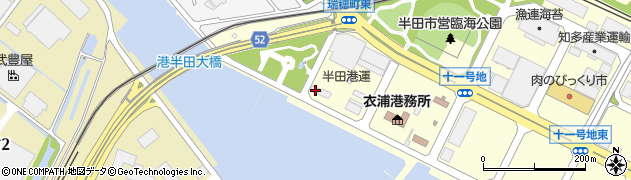 半田港運株式会社　海務部周辺の地図