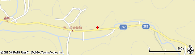 愛知県新城市吉川（広正）周辺の地図