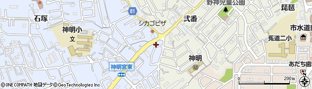 京都府宇治市神明宮東1周辺の地図