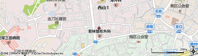 ホワイト急便　三田西山店周辺の地図