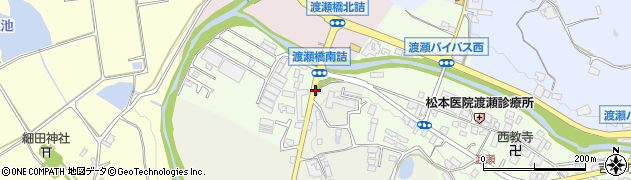 渡瀬橋南詰周辺の地図