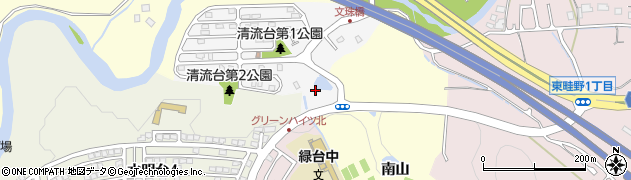 兵庫県川西市清流台1周辺の地図