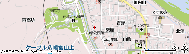 京都府八幡市八幡山柴62周辺の地図