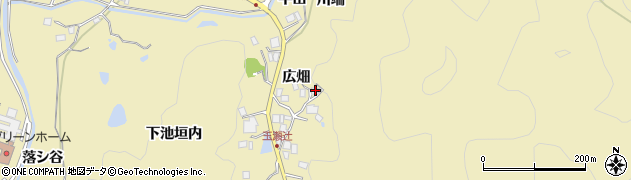 兵庫県宝塚市玉瀬（小西上）周辺の地図