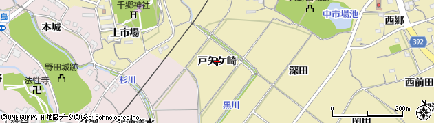 愛知県新城市野田（戸矢ケ崎）周辺の地図