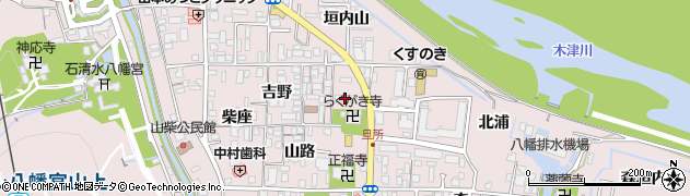 京都府八幡市八幡吉野垣内15周辺の地図