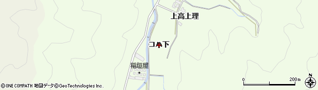 愛知県岡崎市山綱町（コハ下）周辺の地図