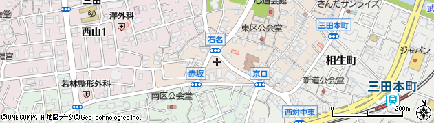 兵庫県三田市三田町52周辺の地図