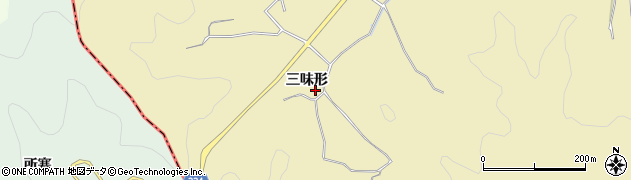 愛知県岡崎市桑谷町三味形周辺の地図