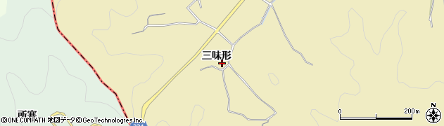 愛知県岡崎市桑谷町（三味形）周辺の地図