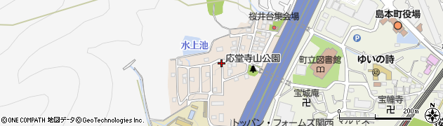 大阪府島本町（三島郡）桜井台周辺の地図