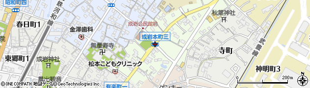 成岩本町３周辺の地図