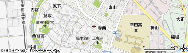 愛知県額田郡幸田町相見寺西21周辺の地図