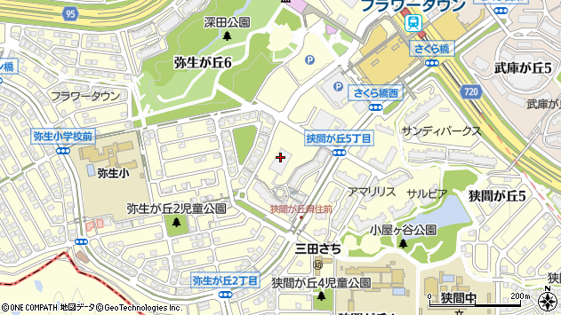 〒669-1546 兵庫県三田市弥生が丘の地図