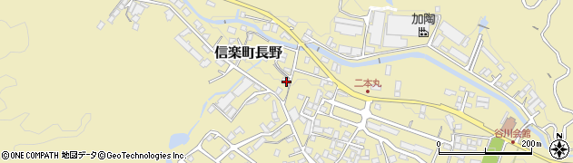 滋賀県甲賀市信楽町長野1378周辺の地図