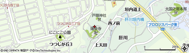 兵庫県川辺郡猪名川町肝川下天田周辺の地図