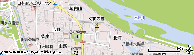 京都府八幡市八幡吉野垣内3周辺の地図