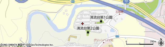 兵庫県川西市清流台6周辺の地図