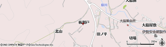 愛知県新城市庭野（板割戸）周辺の地図