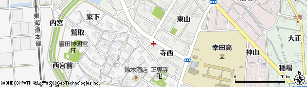 愛知県額田郡幸田町相見寺西14周辺の地図
