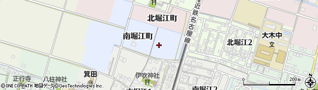 三重県鈴鹿市南堀江町周辺の地図