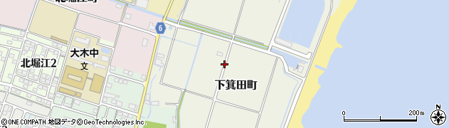 三重県鈴鹿市下箕田町周辺の地図