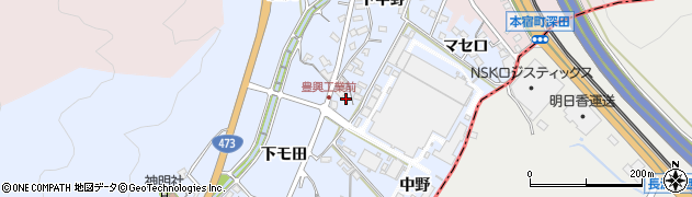 愛知県岡崎市鉢地町（開山）周辺の地図