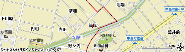 愛知県西尾市米野町（藤塚）周辺の地図