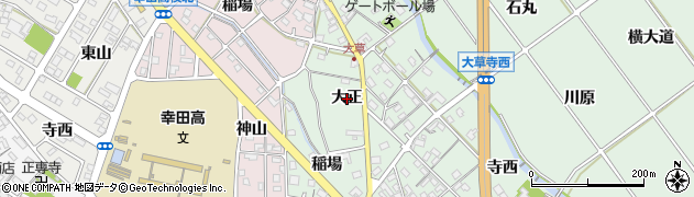 愛知県幸田町（額田郡）大草（大正）周辺の地図