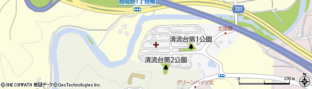 兵庫県川西市清流台7周辺の地図