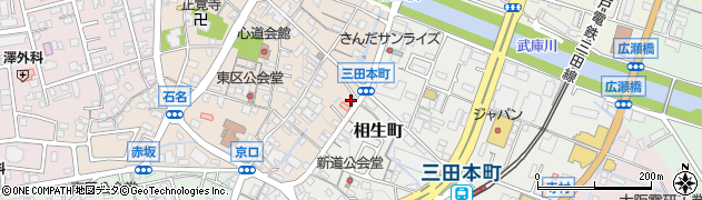 住友生命保険相互会社　新大阪支社三田支部周辺の地図