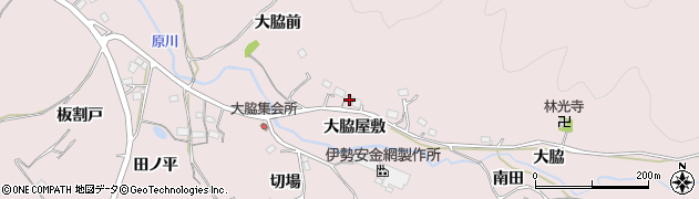 愛知県新城市庭野大脇屋敷8周辺の地図