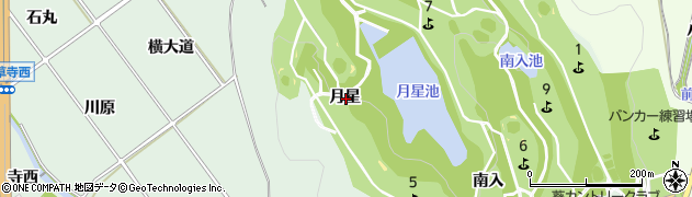 愛知県額田郡幸田町大草月星周辺の地図