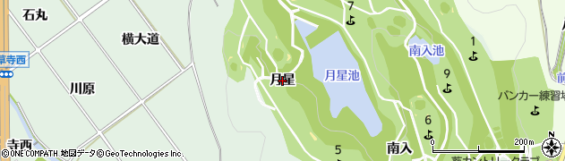愛知県幸田町（額田郡）大草（月星）周辺の地図