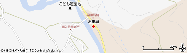 君田郵便局 ＡＴＭ周辺の地図