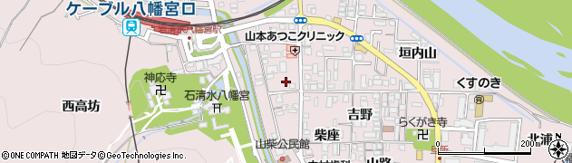 京都府八幡市八幡土井50周辺の地図