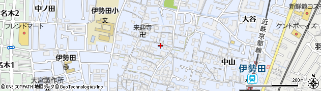 京都府宇治市伊勢田町毛語64周辺の地図