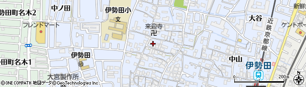 京都府宇治市伊勢田町毛語61周辺の地図