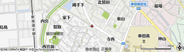 愛知県額田郡幸田町相見寺西2周辺の地図