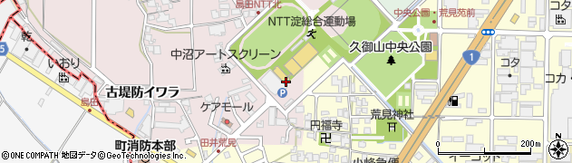 淀総合運動場周辺の地図