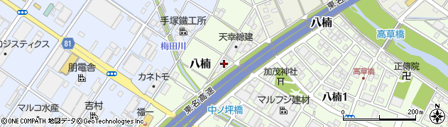 静岡県焼津市八楠91周辺の地図