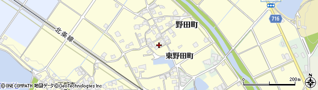 兵庫県加西市野田町271周辺の地図