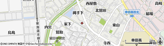 愛知県額田郡幸田町相見縄手下32周辺の地図