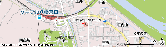 京都府八幡市八幡土井43周辺の地図