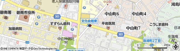 文化会館東周辺の地図