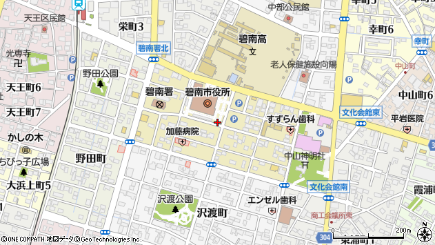 〒447-0878 愛知県碧南市松本町の地図