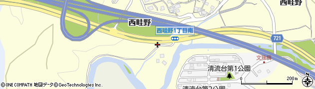 兵庫県川西市西畦野（宮垣内）周辺の地図