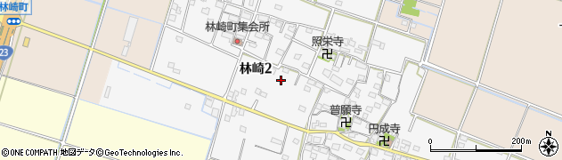 三重県鈴鹿市林崎周辺の地図